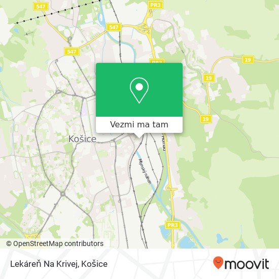 Lekáreň Na Krivej mapa