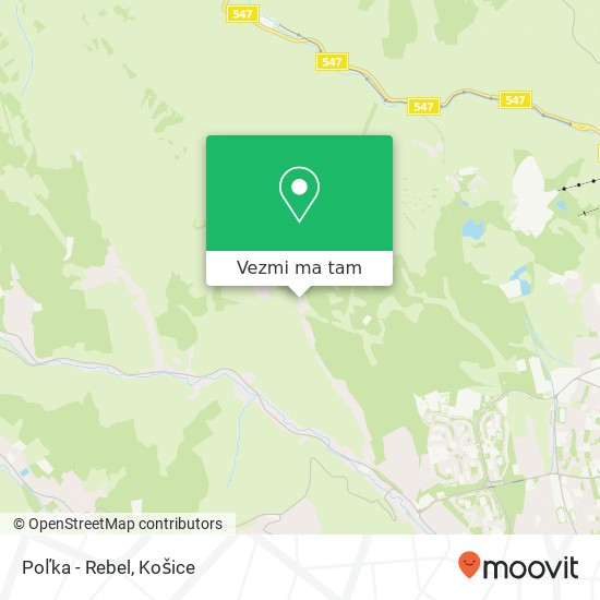 Poľka - Rebel mapa