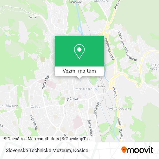 Slovenské Technické Múzeum mapa