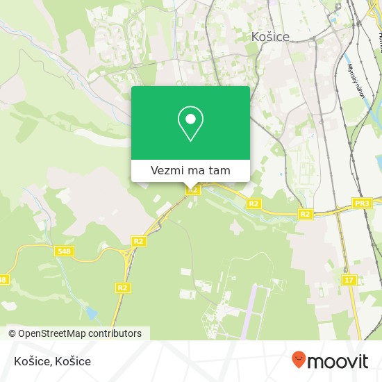 Košice mapa