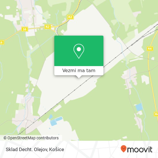 Sklad Decht. Olejov mapa