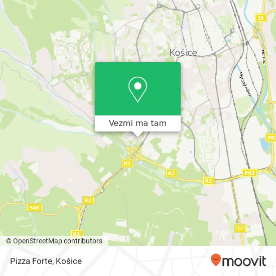Pizza Forte mapa