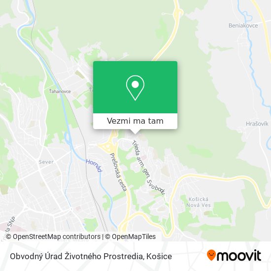 Obvodný Úrad Životného Prostredia mapa