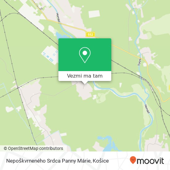 Nepoškvrneného Srdca Panny Márie mapa