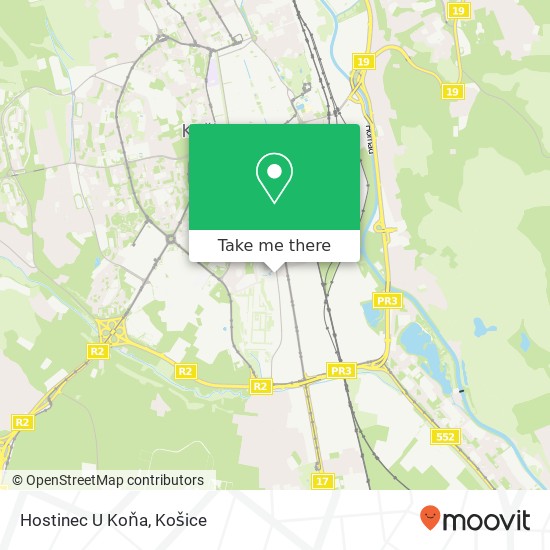 Hostinec U Koňa mapa