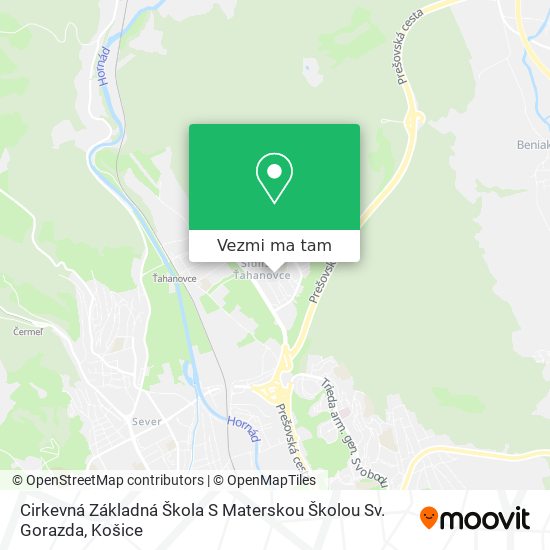 Cirkevná Základná Škola S Materskou Školou Sv. Gorazda mapa