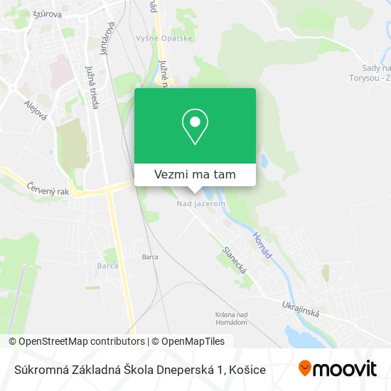 Súkromná Základná Škola Dneperská 1 mapa