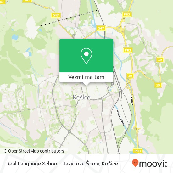 Real Language School - Jazyková Škola mapa