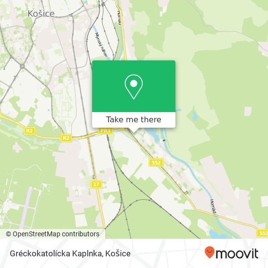 Gréckokatolícka Kaplnka mapa