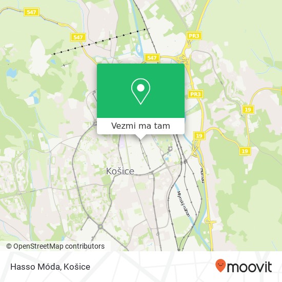 Hasso Móda mapa