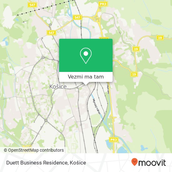 Duett Business Residence mapa