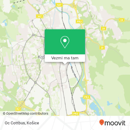 Oc Cottbus mapa