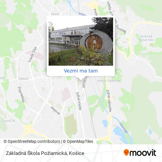 Základná Škola Požiarnická mapa