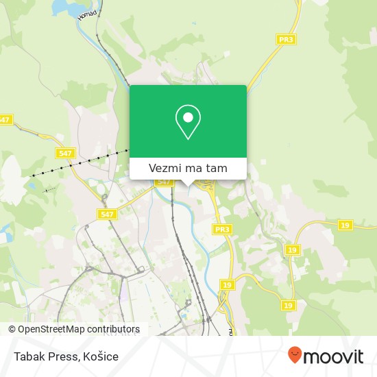 Tabak Press mapa