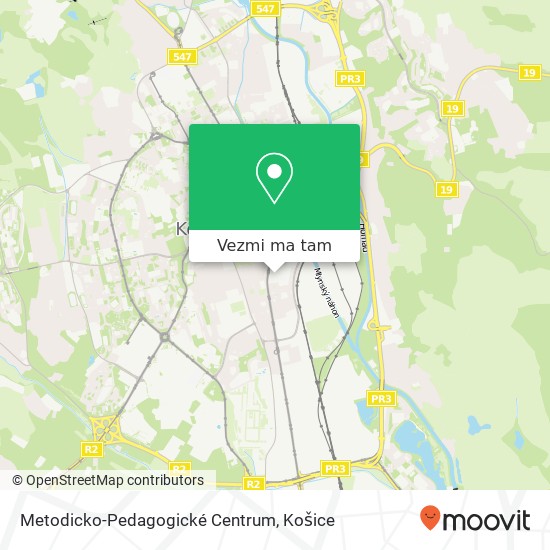 Metodicko-Pedagogické Centrum mapa