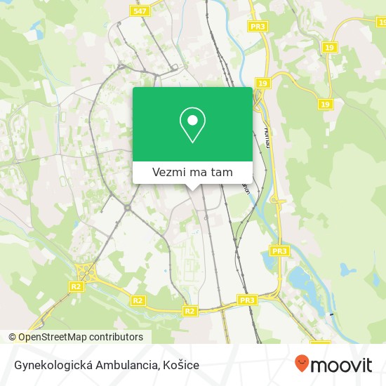 Gynekologická Ambulancia mapa