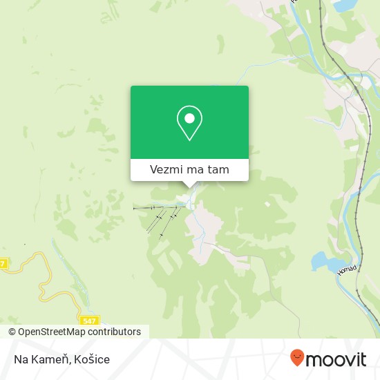 Na Kameň mapa