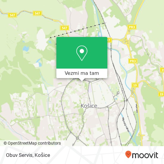 Obuv Servis mapa