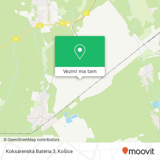 Koksárenská Batéria 3 mapa