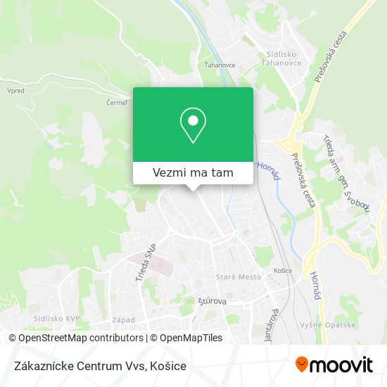 Zákaznícke Centrum Vvs mapa