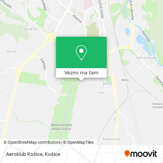 Aeroklub Košice mapa