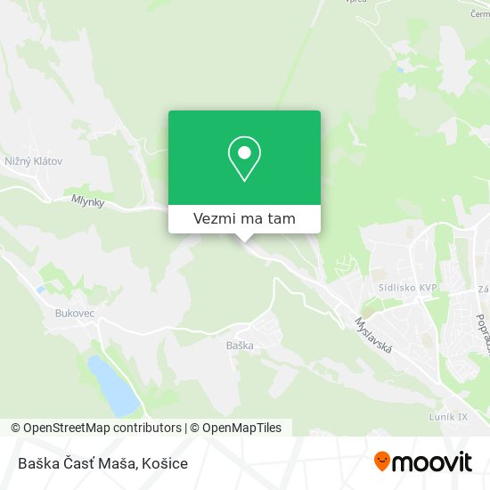 Baška Časť Maša mapa