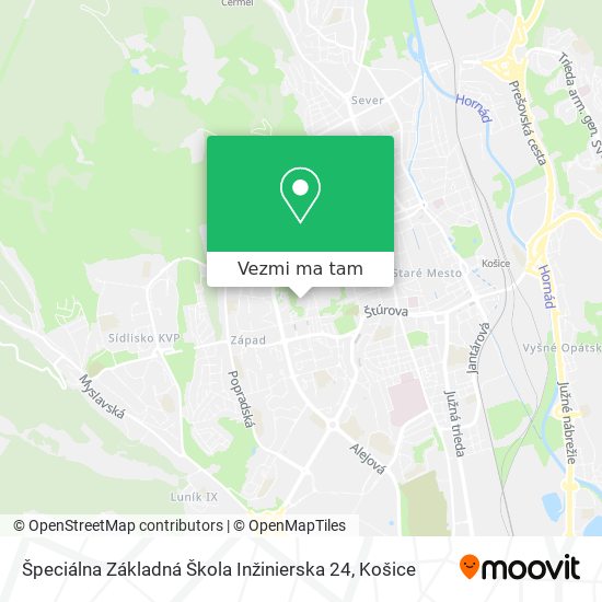 Špeciálna Základná Škola Inžinierska 24 mapa