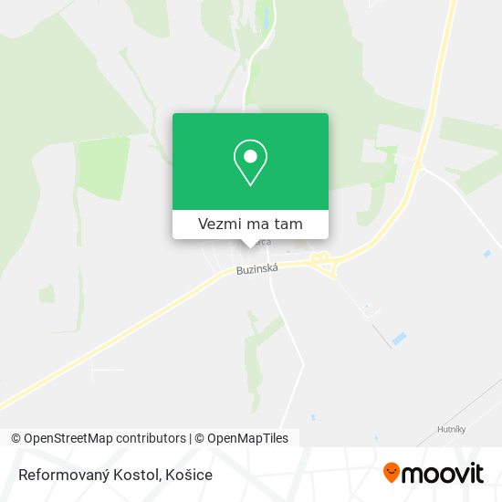 Reformovaný Kostol mapa