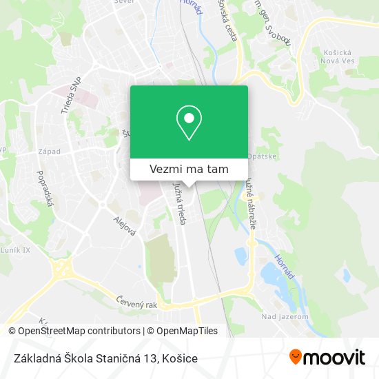 Základná Škola Staničná 13 mapa