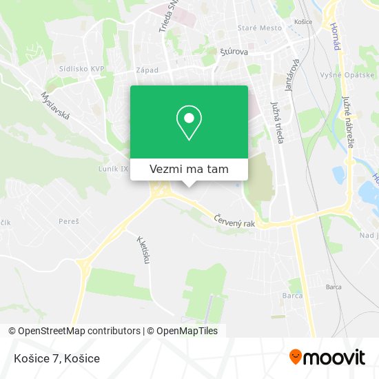 Košice 7 mapa