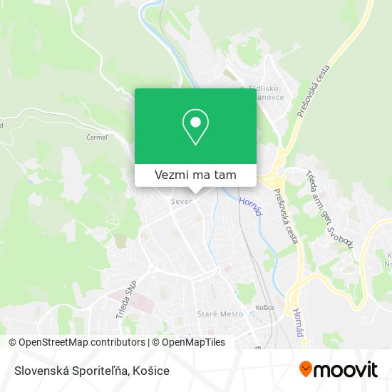 Slovenská Sporiteľňa mapa