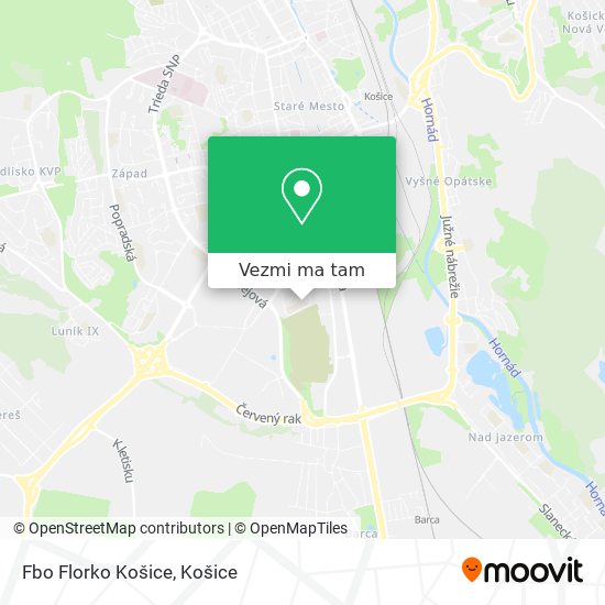 Fbo Florko Košice mapa