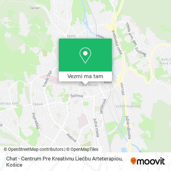 Chat - Centrum Pre Kreatívnu Liečbu Arteterapiou mapa