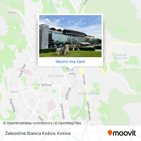 Železničná Stanica Košice mapa