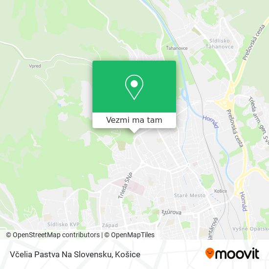 Včelia Pastva Na Slovensku mapa