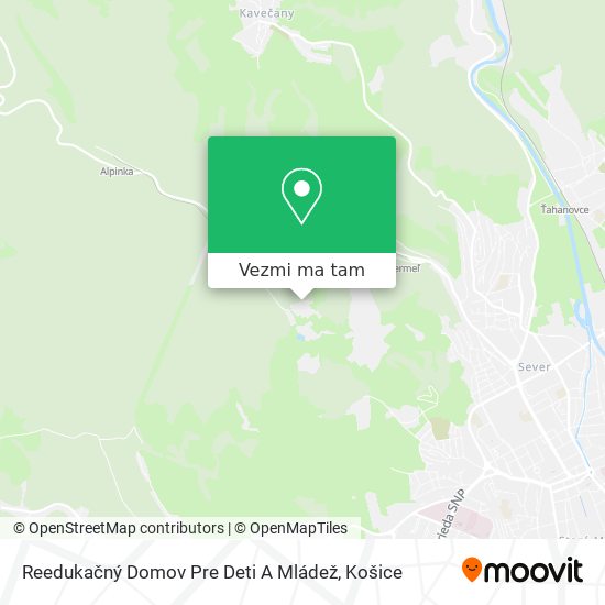 Reedukačný Domov Pre Deti A Mládež mapa