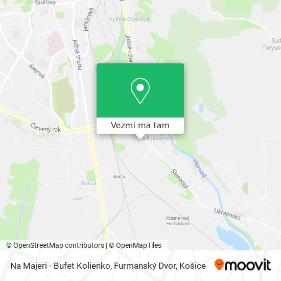 Na Majeri - Bufet Kolienko, Furmanský Dvor mapa