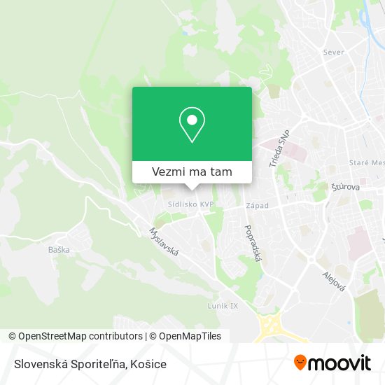 Slovenská Sporiteľňa mapa