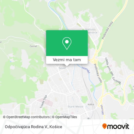 Odpočívajúca Rodina V. mapa