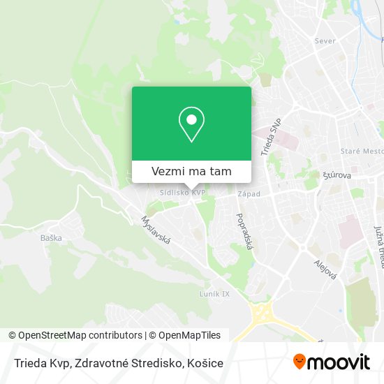 Trieda Kvp, Zdravotné Stredisko mapa