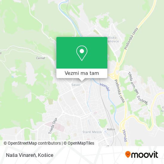 Naša Vinareň mapa