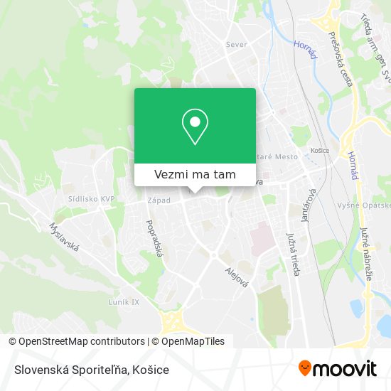 Slovenská Sporiteľňa mapa