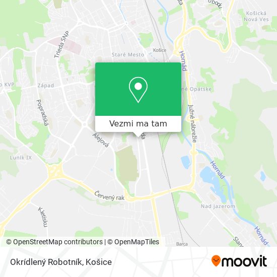 Okrídlený Robotník mapa