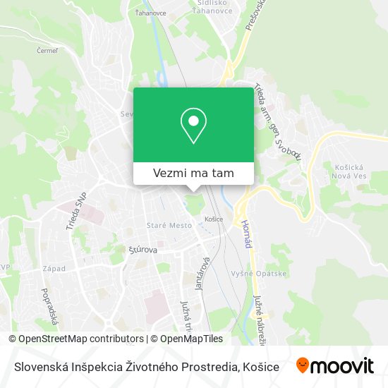 Slovenská Inšpekcia Životného Prostredia mapa