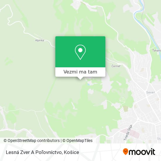 Lesná Zver A Poľovníctvo mapa