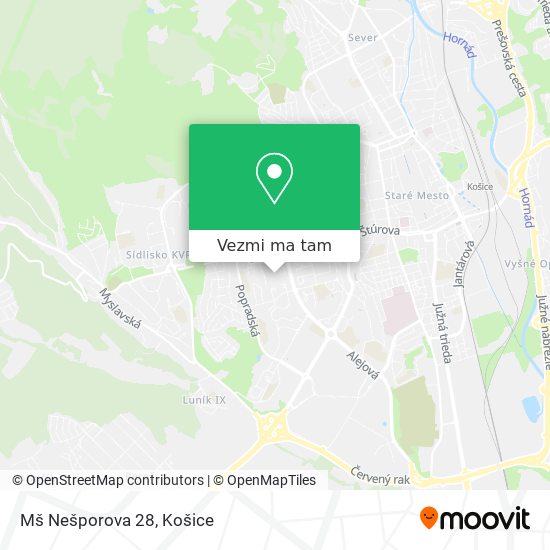 Mš Nešporova 28 mapa