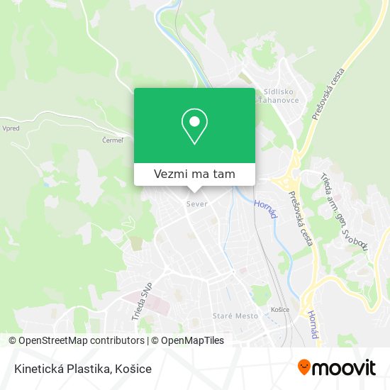 Kinetická Plastika mapa