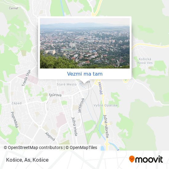 Košice, As mapa