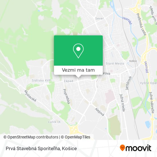 Prvá Stavebná Sporiteľňa mapa