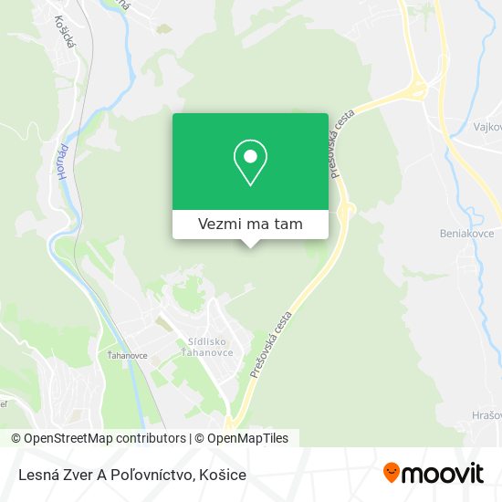 Lesná Zver A Poľovníctvo mapa